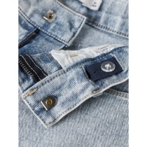 NAME IT Denim Shorts Rose Mom Light Blue Bleached Denim